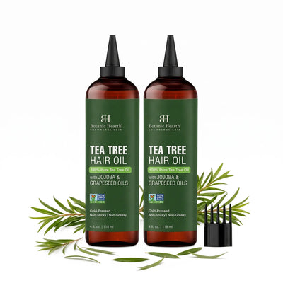 Tea Tree Hair Oil with Argan & Grapeseed Oils | 6.7 fl oz | Pack of 2