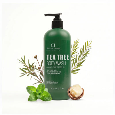 Tea Tree Body Wash with Sea Buckthorn Oil and Peppermint Oil | 16 fl oz