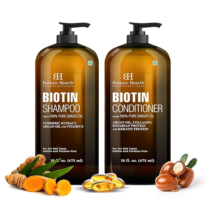 Biotin Shampoo and Conditioner Set | Botanic Hearth