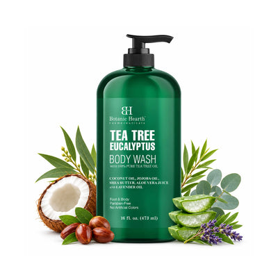 Tea Tree Eucalyptus Body Wash with Coconut Oil | 16 fl oz