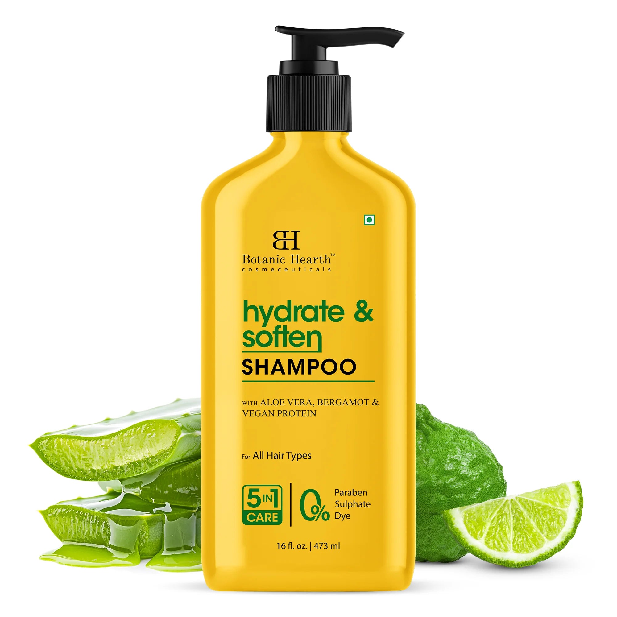 Hydrate & Soften Shampoo with Aloe Vera & Vegan Protein | 16 fl oz