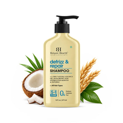 Defrizz & Repair Shampoo with Coconut Oil & Peptides | 16 fl oz