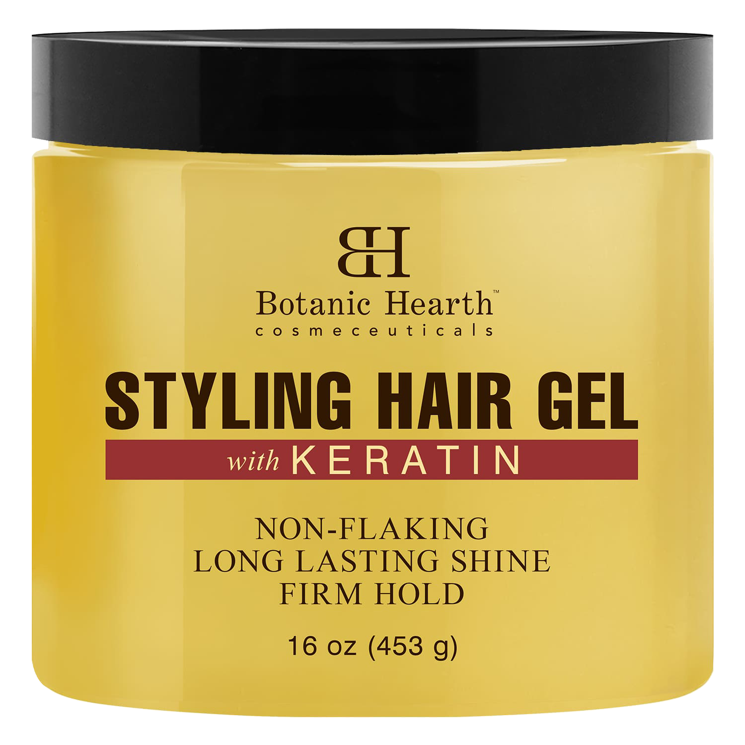 Styling Hair Gel with Keratin Protein Hair Care Botanic Hearth