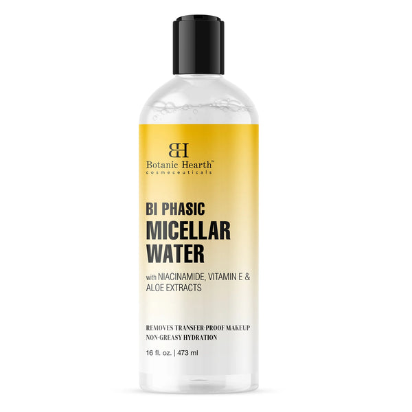 Bi-Phasic Micellar Water with Niacinamide and Aloe Vera Extract | 16 fl oz