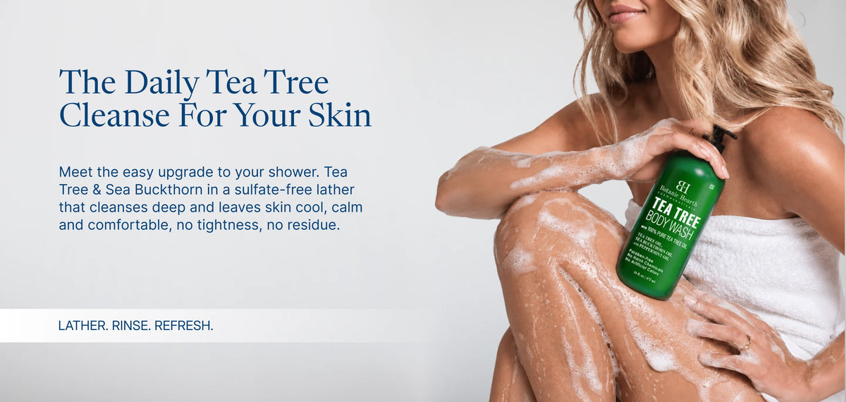 Tea Tree Body Wash with Sea Buckthorn Oil and  Peppermint Oil | 16 fl oz banner