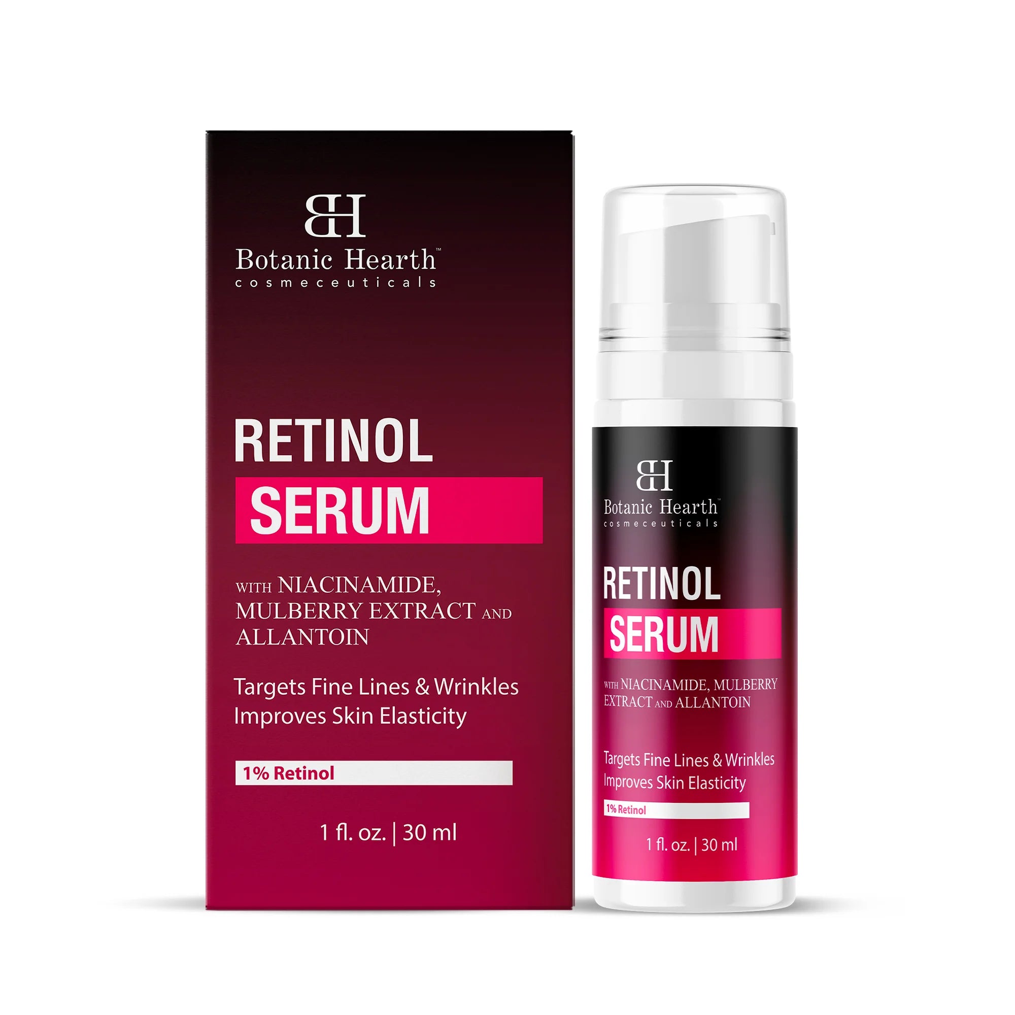 Retinol Serum for Face with Niacinamide, Allantoin & Mulberry Extracts | 1 fl oz