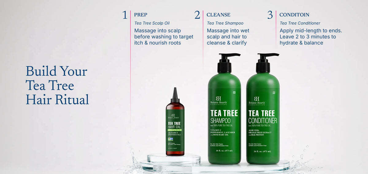 Tea Tree Shampoo and Conditioner Set with Tea Tree Oil | 16 fl oz each banner