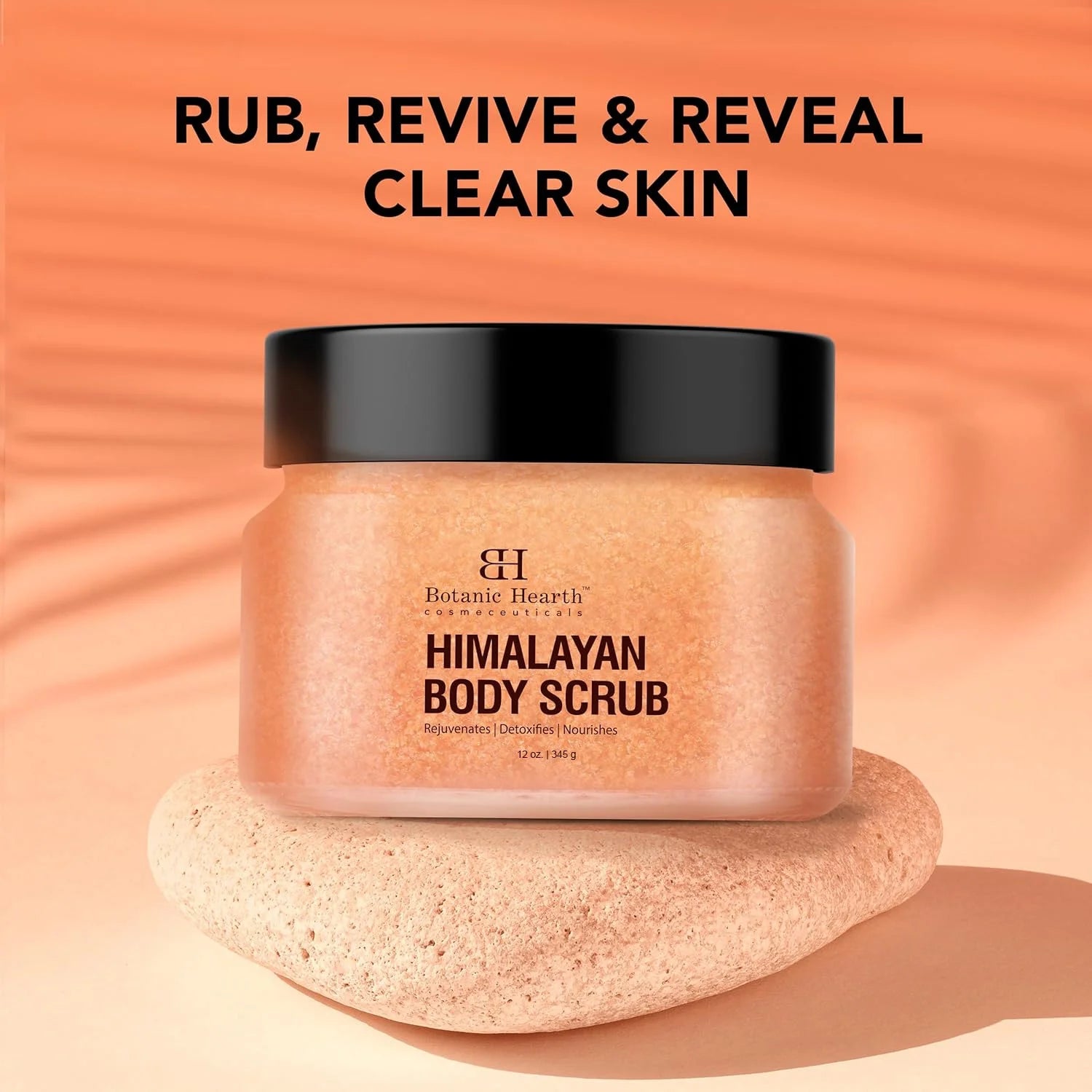 Himalayan Salt Body Scrub with Lychee Oil and Shea Butter | 12 oz