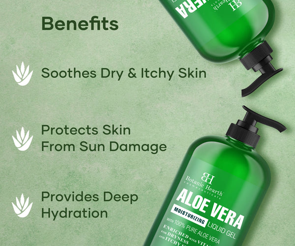 Aloe Vera Gel 16fl oz | Face & Acne, Skin Lightening  Botanic Hearth