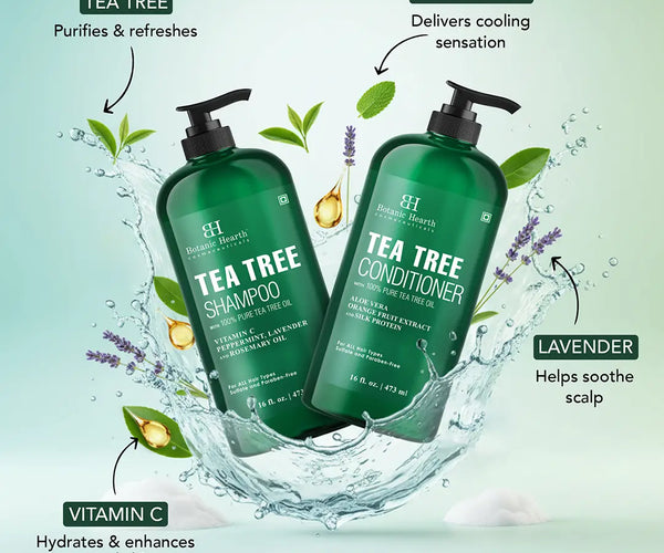 Tea Tree Oil Special Shampoo and Conditioner Set – Botanic Hearth