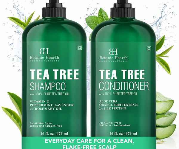 Tea Tree Oil Special Shampoo and Conditioner Set – Botanic Hearth