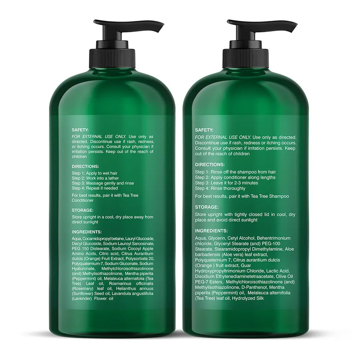 Tea Tree Oil Special Shampoo and Conditioner Set – Botanic Hearth