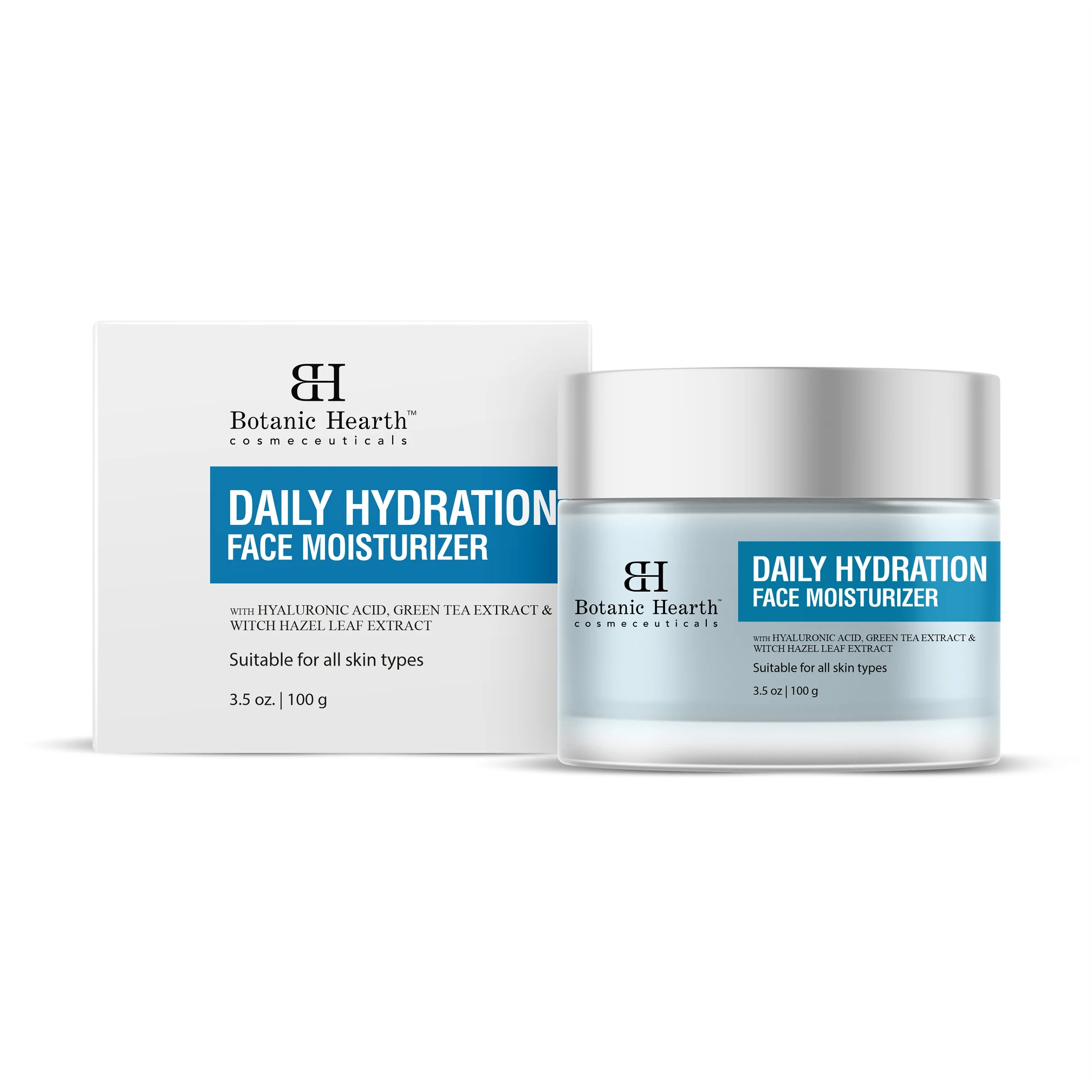 Daily Hydration Moisturizer with Hyaluronic Acid, Green Tea Extract | 3.5 oz