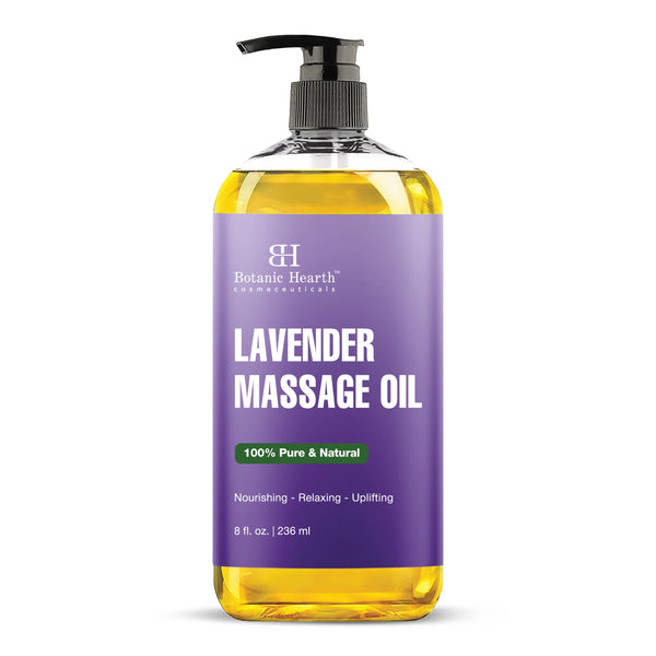 Lavender Massage Oil with Pure Lavender Oil | 8 fl oz