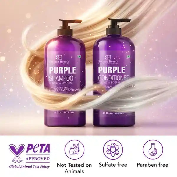 Purple Shampoo and Conditioner Set - Protect Hair Color – Botanic