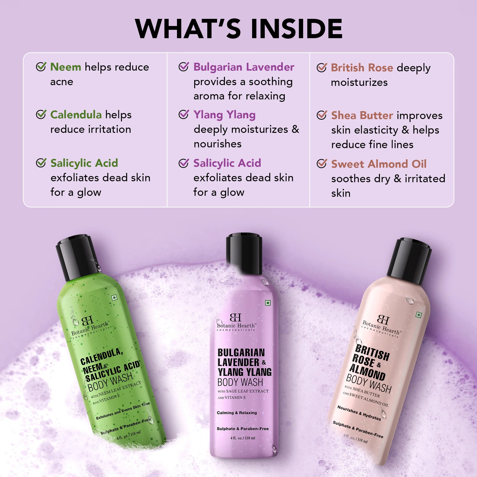 Relax and Renew shower set - Pack of 3 of Body Wash | 2 fl oz each