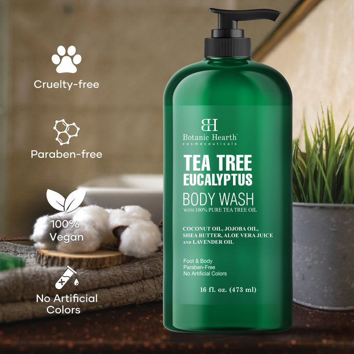 coconut oil lavender tea tree Tea Tree Eucalyptus Body Wash with Coconut Oil