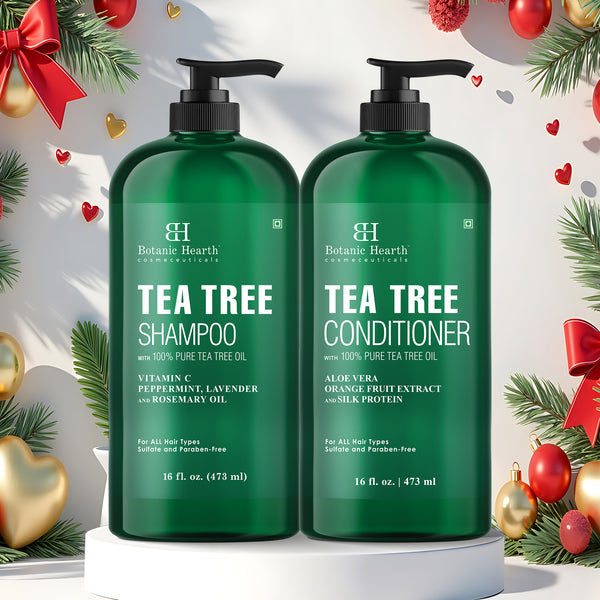 Tea Tree Shampoo and Conditioner Set with Tea Tree Oil | 16 fl oz each