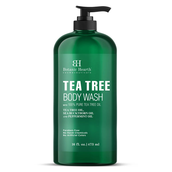 Tea Tree Body Wash with Sea Buckthorn Oil and  Peppermint Oil | 16 fl oz