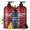 Apple Cider Vinegar Shampoo and Conditioner Set + Rosemary Hair Oil With Biotin and Jojoba