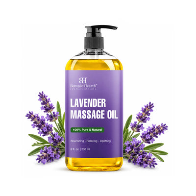 Lavender Massage Oil with Pure Lavender Oil | 8 fl oz