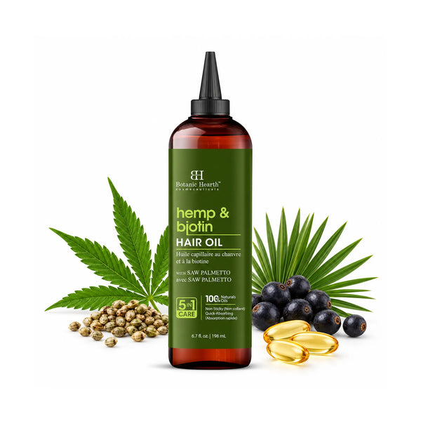 Botanic Hearth Hemp & Biotin Hair Oil 6.7 fl oz