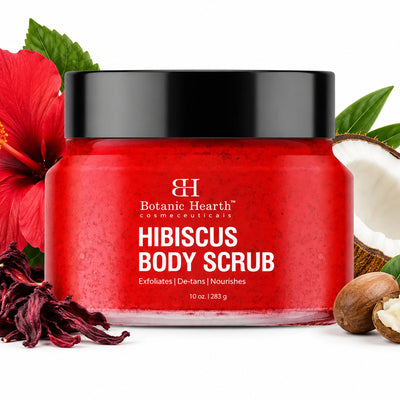 Hibiscus Body Scrub with Hibiscus and Green Tea Extract | 10 oz