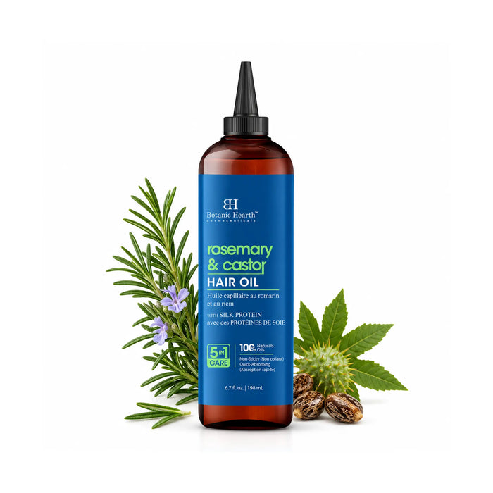 Rosemary & Castor Hair Oil with Silk Protein | 6.7 fl oz