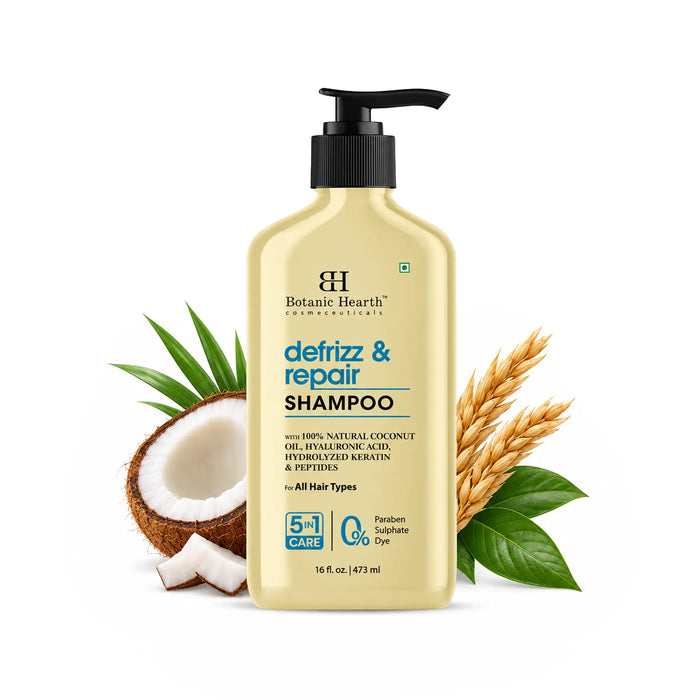 Defrizz & Repair Shampoo with Coconut Oil & Peptides | 16 fl oz