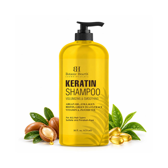 Keratin Shampoo With Argan Oil, Collagen & Biotin | 16 fl oz