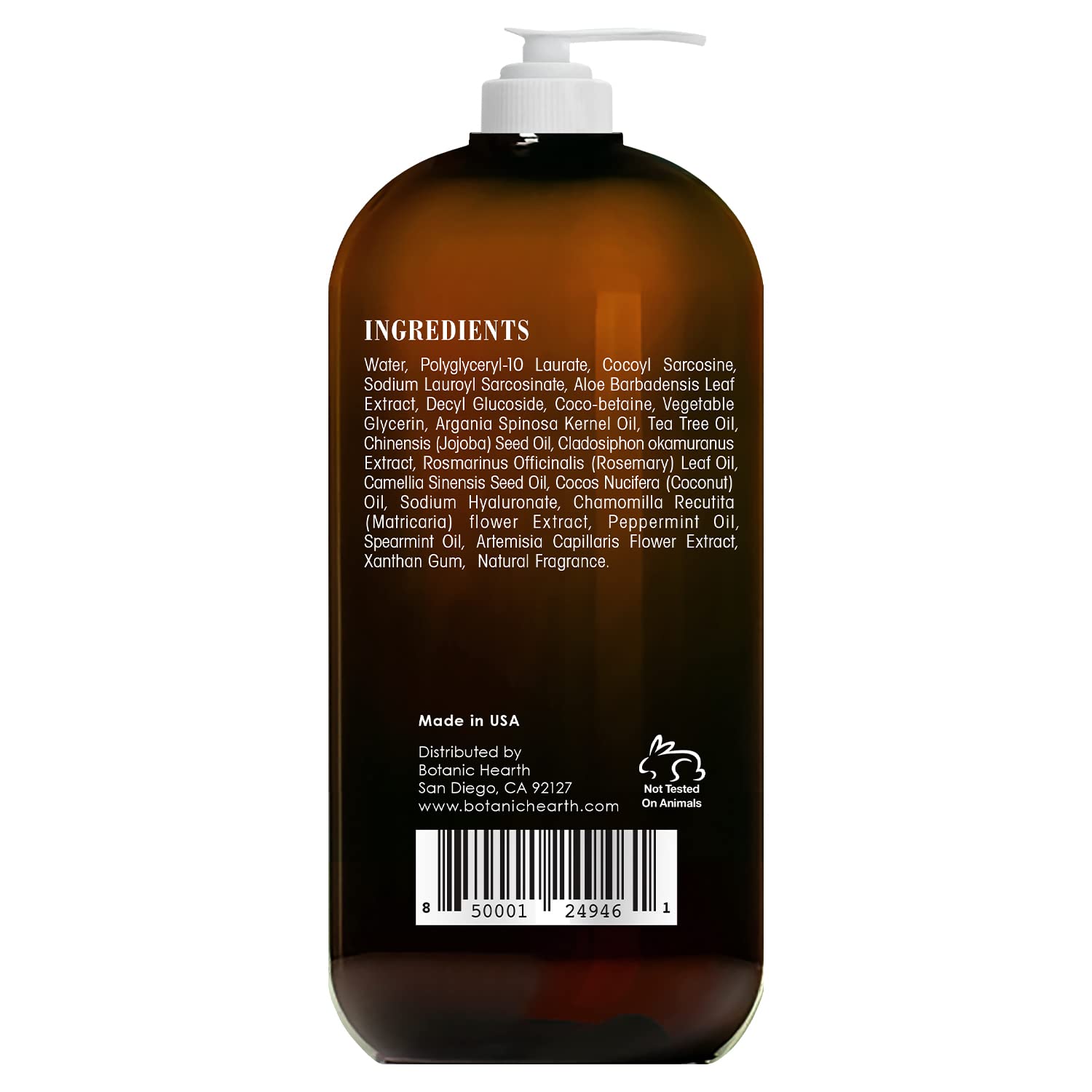 Tea Tree Liquid Hand Soap with Peppermint Oil | 16 fl oz