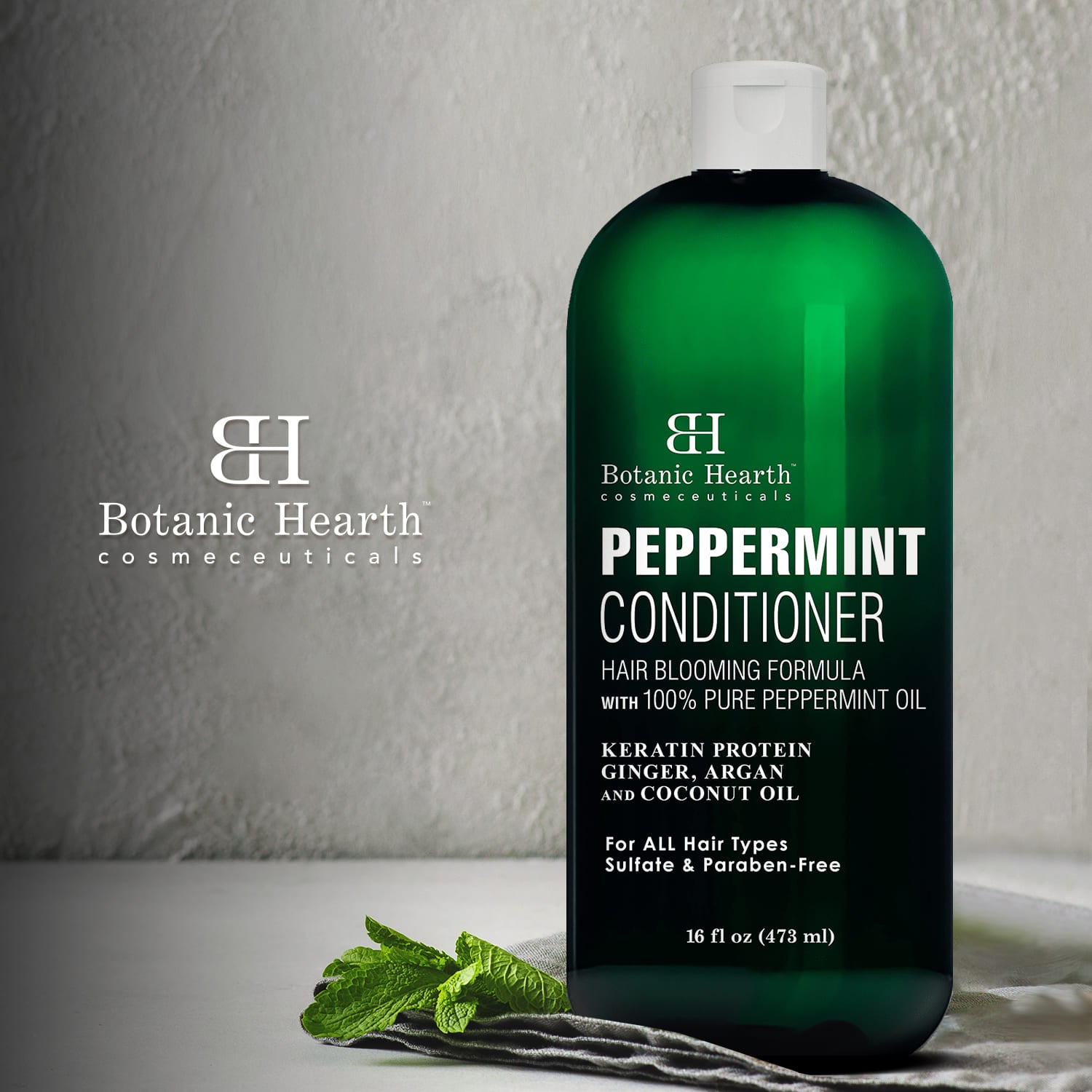 Peppermint Hair Conditioner (16 fl oz) Hair Care Botanic Hearth®