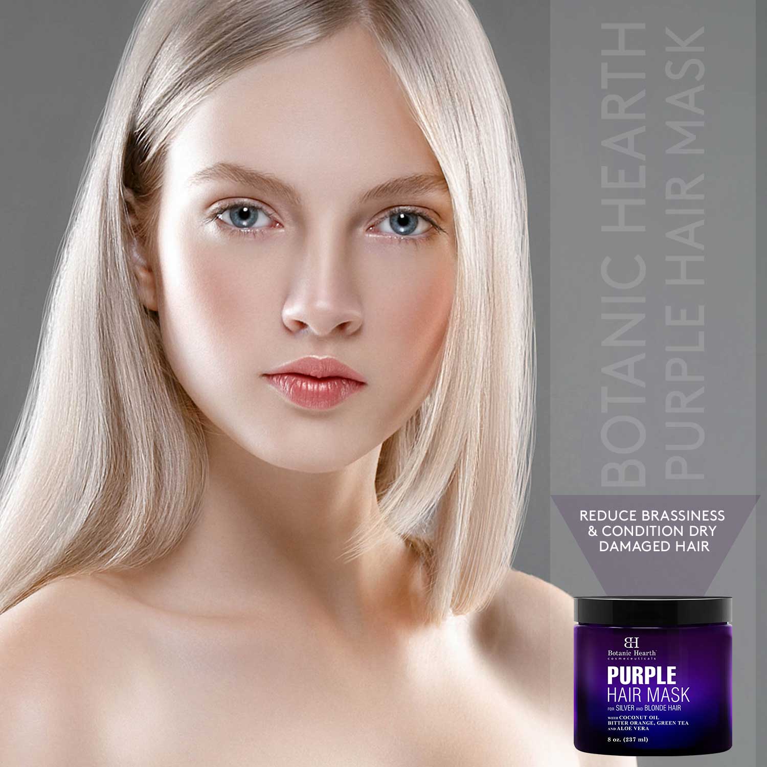 Purple Hair Mask | Hair Mask brightens blonde - Botanic Hearth