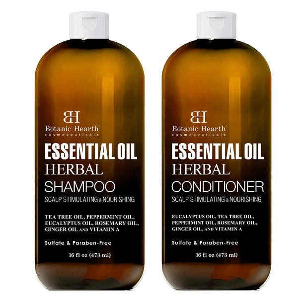 Essential Oil Herbal Shampoo and Conditioner Set