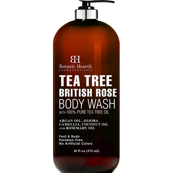 Tea Tree British Rose Body Wash (16 fl oz)