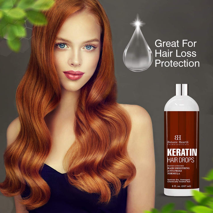 Keratin Anti Frizz Hair Serum (8 fl oz) - lifestyle 3